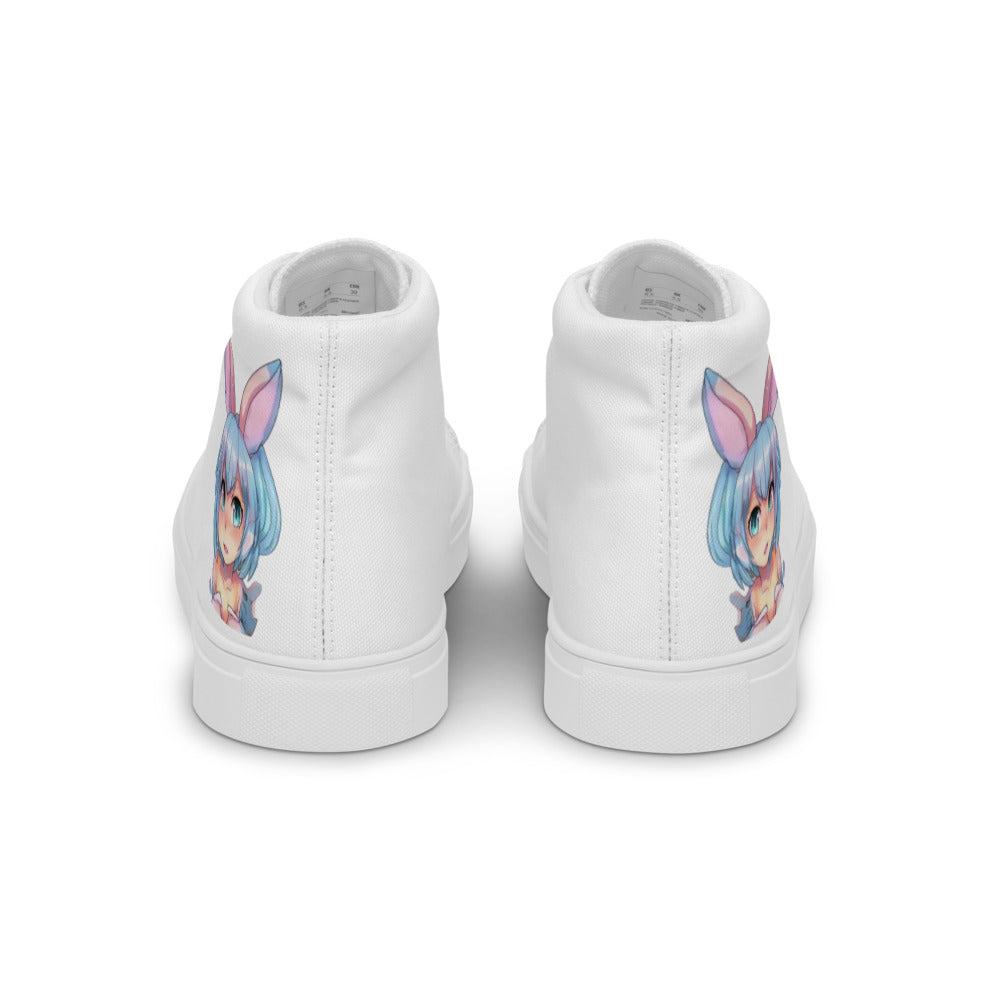 Women’s Mecha Pop Girl 198's high top canvas shoes - Random the Ghost