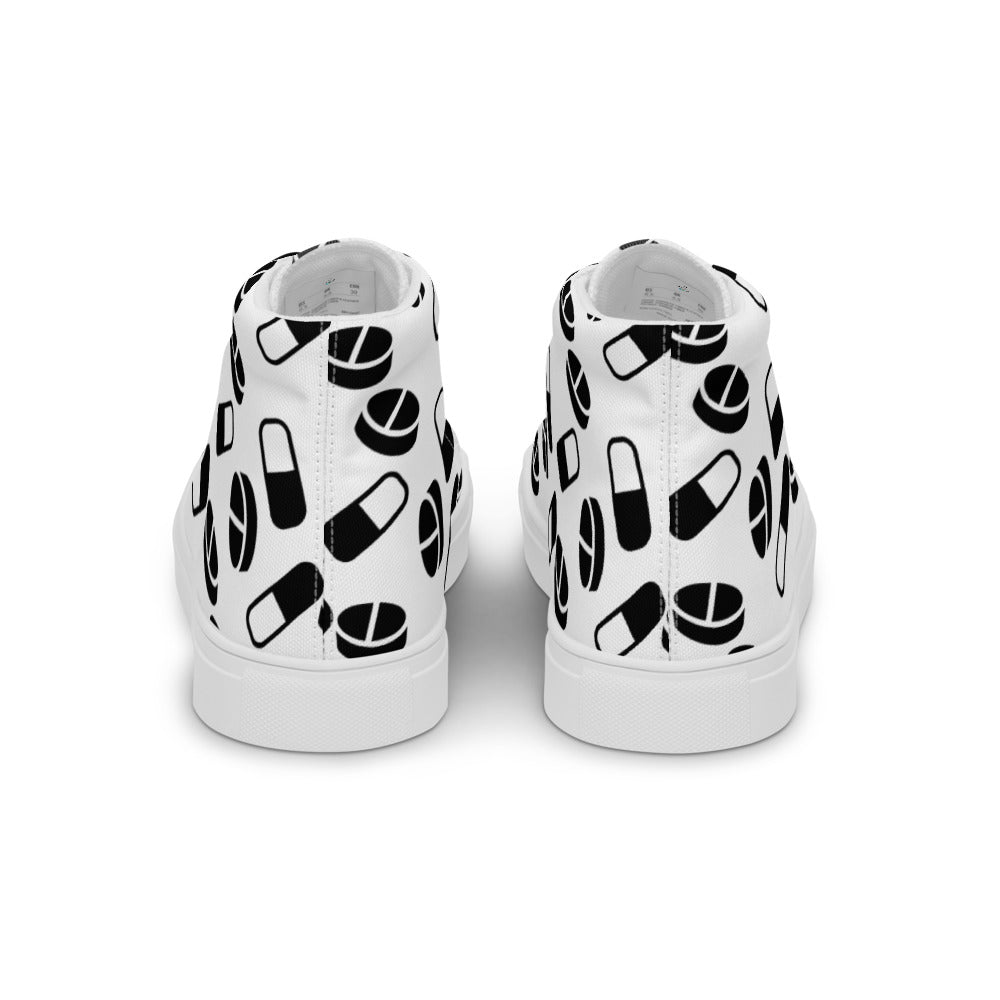 Women’s Extra Pills high top canvas shoes - Random the Ghost