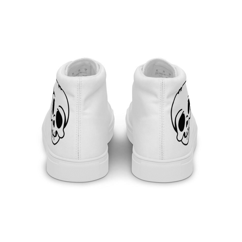 Women’s Skull high top canvas shoes - Random the Ghost