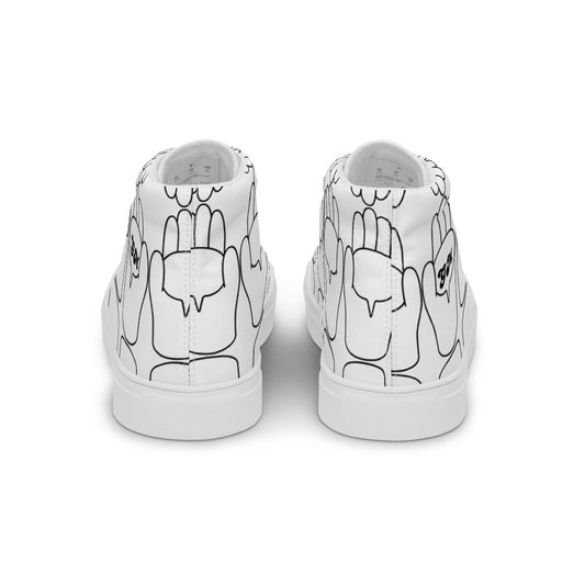 Women’s Good Morning's high top canvas shoes - Random the Ghost