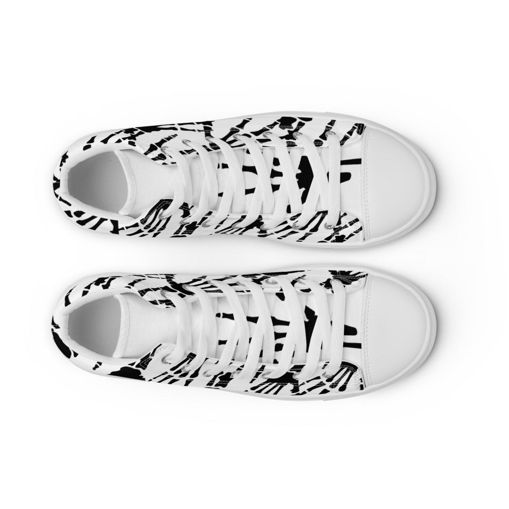 Women’s high top canvas shoes - Random the Ghost