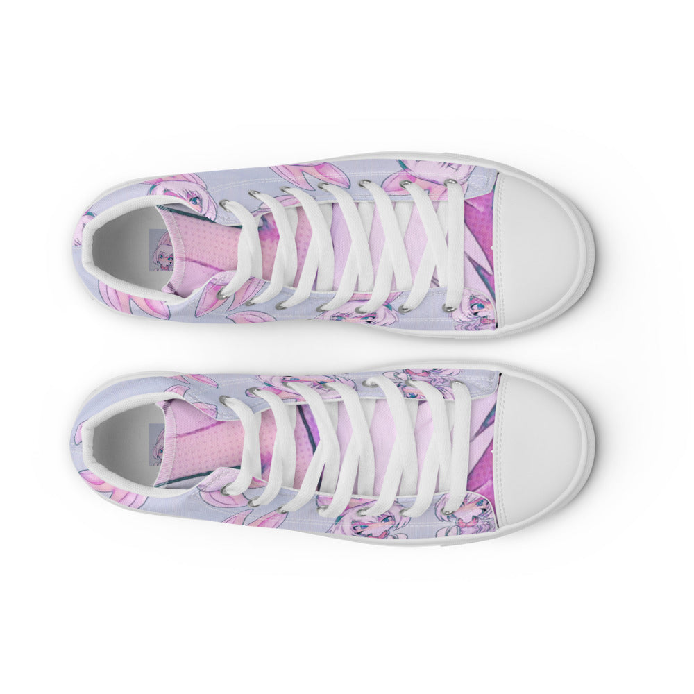 Women’s Mecha Pop Girl 208's high top canvas shoes - Random the Ghost