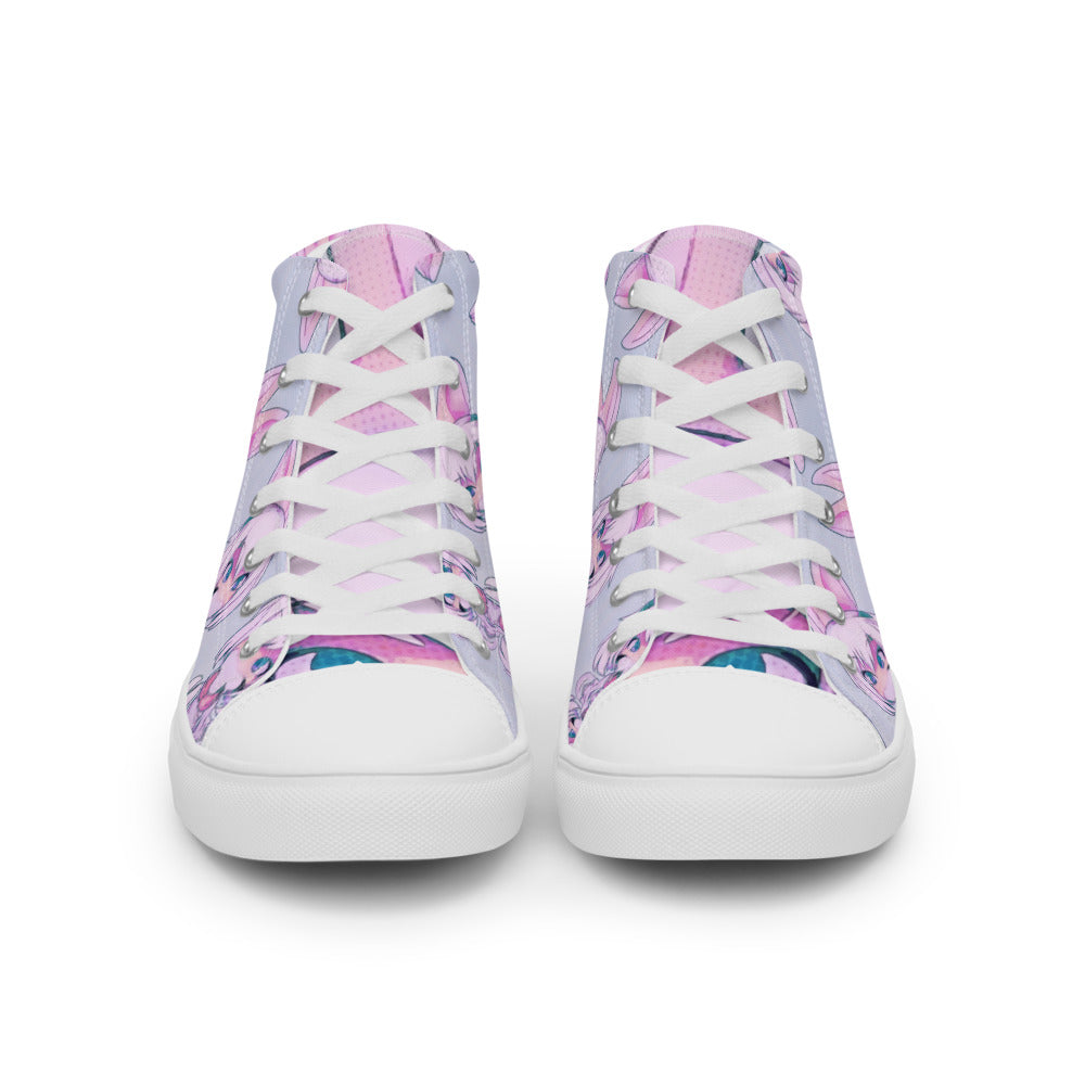 Women’s Mecha Pop Girl 208's high top canvas shoes - Random the Ghost