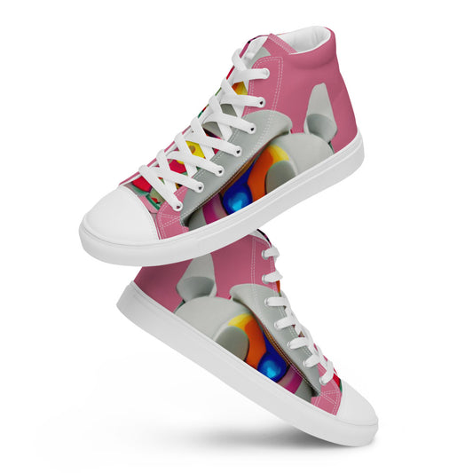 Women’s ☠️ high top canvas shoes - Random the Ghost