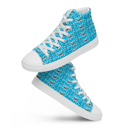 Women’s Random high top canvas shoes - Random the Ghost