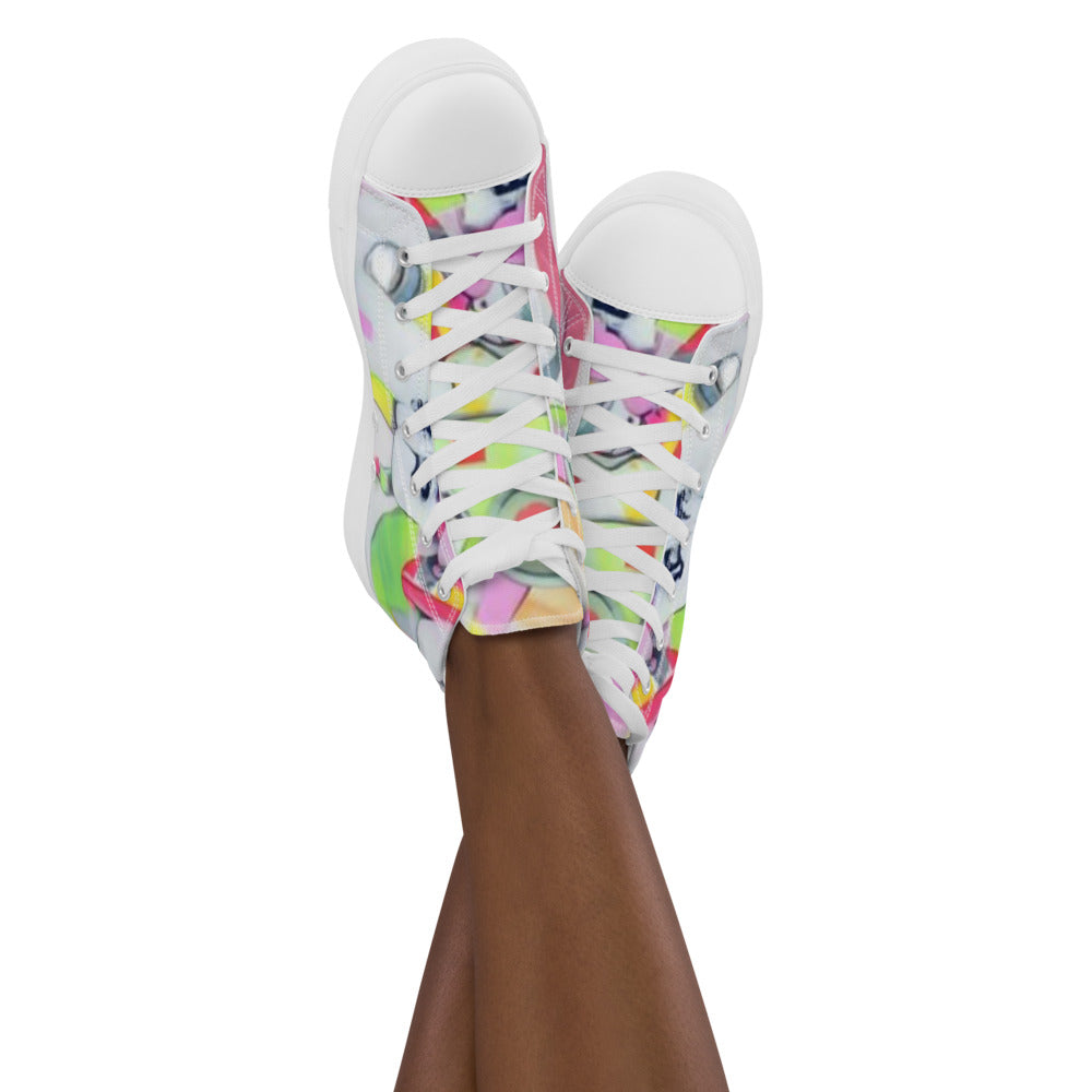 Women’s high top canvas shoes - Random the Ghost