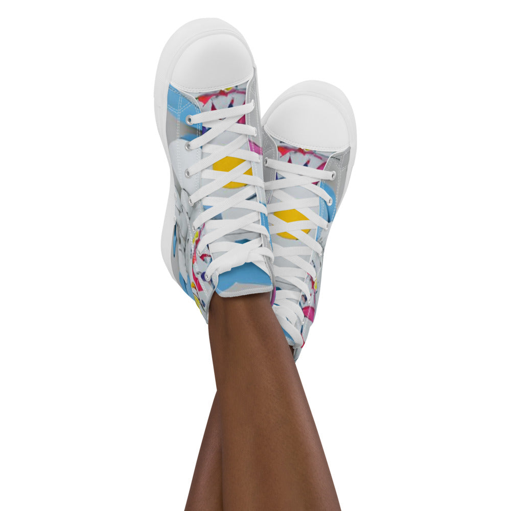 Women’s high top canvas shoes - Random the Ghost