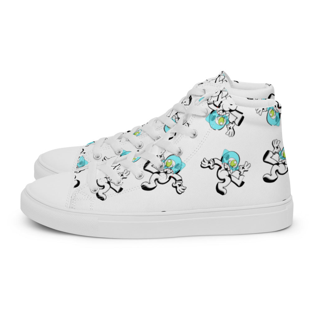 Women’s Gho$t Pop high top canvas shoes - Random the Ghost