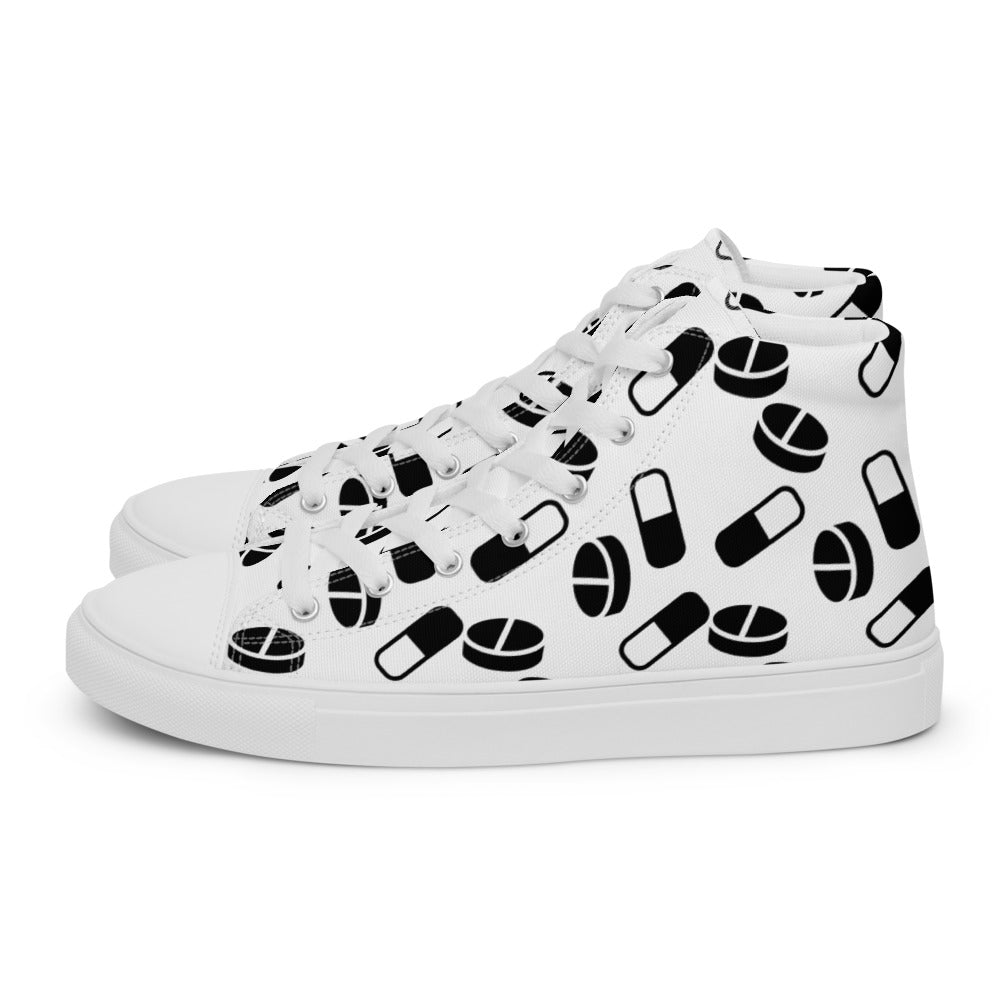 Women’s Extra Pills high top canvas shoes - Random the Ghost