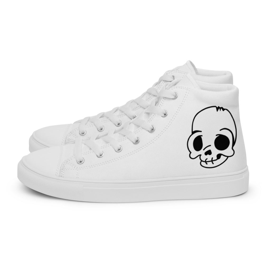 Women’s Skull high top canvas shoes - Random the Ghost