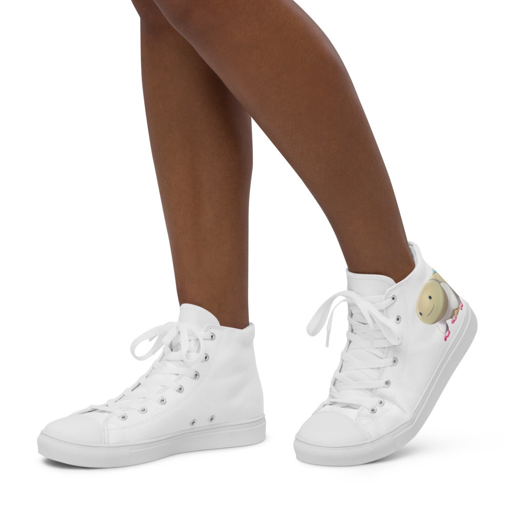 Women’s Tweezies high top canvas shoes - Random the Ghost