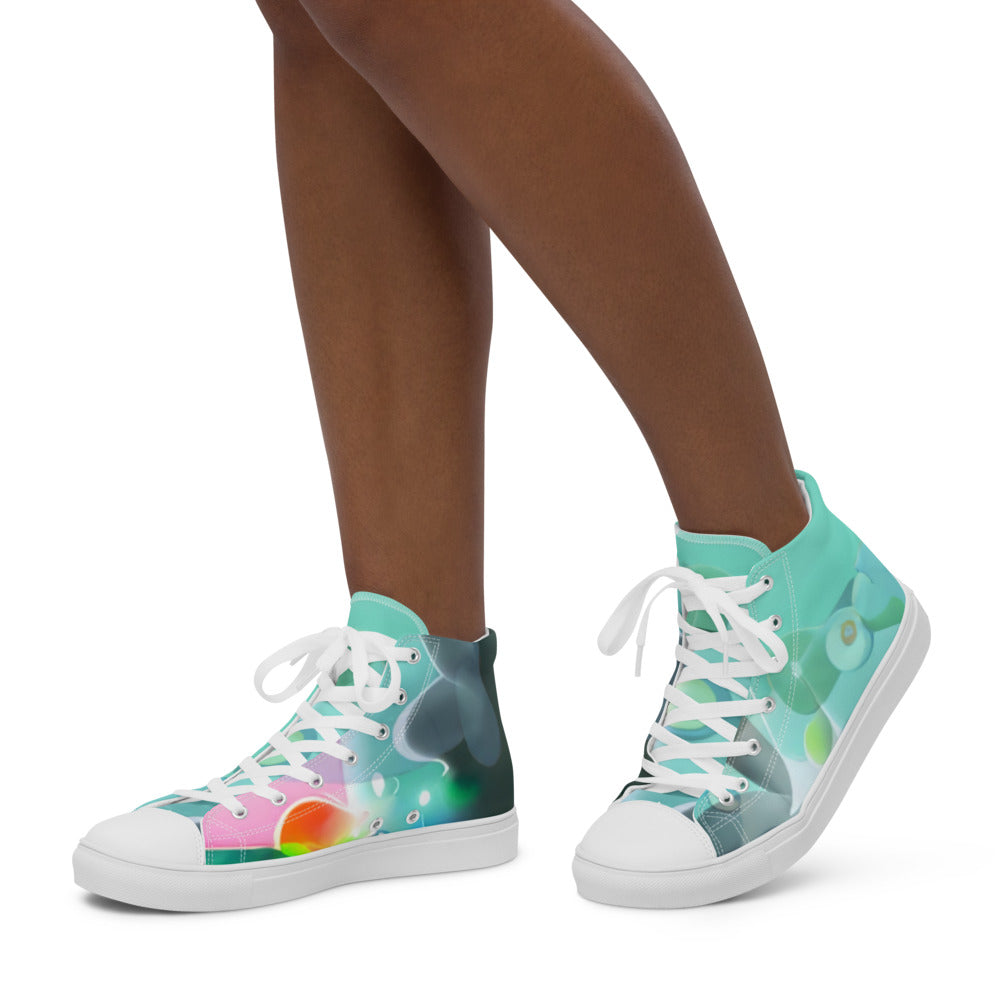 Women’s high top canvas shoes - Random the Ghost