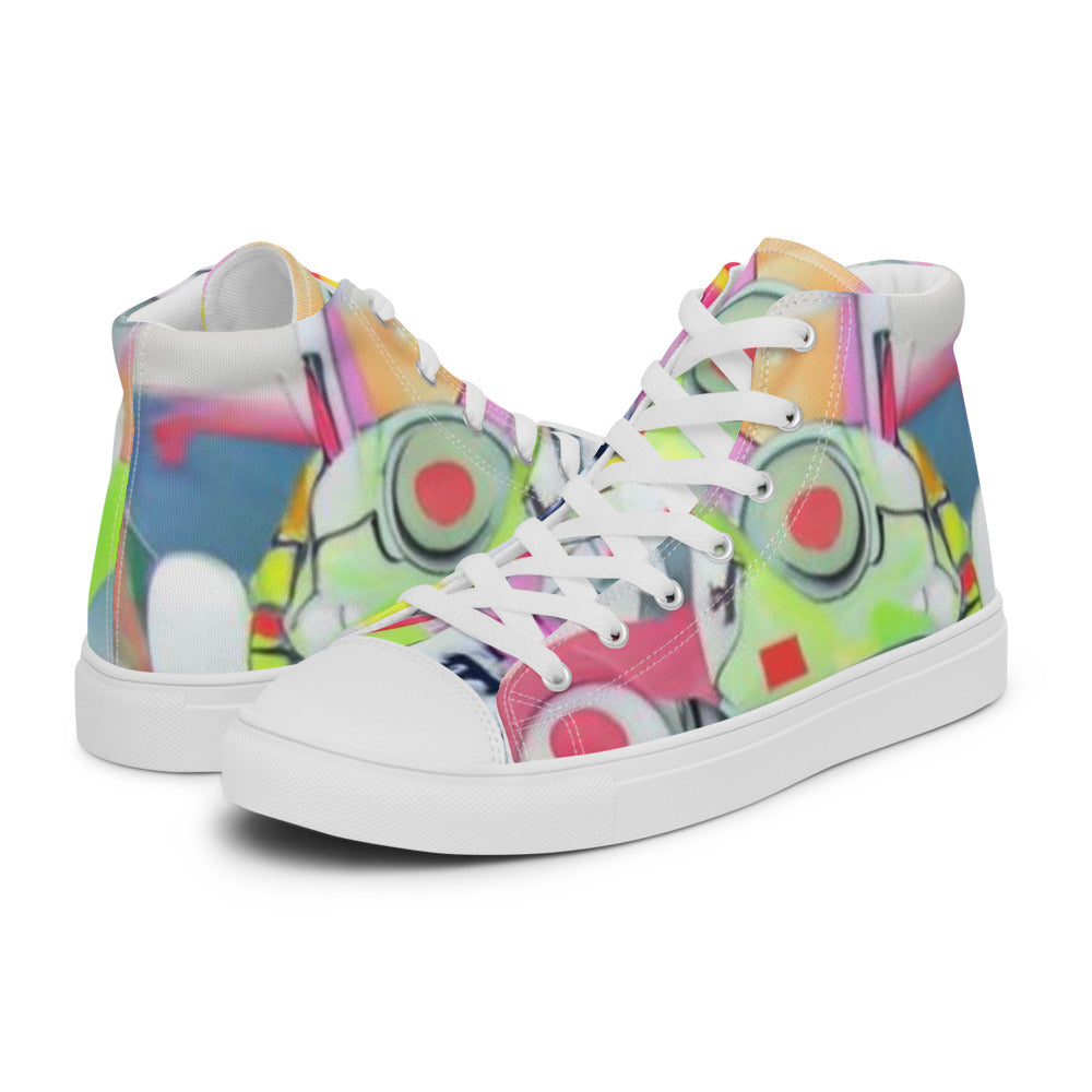 Women’s high top canvas shoes - Random the Ghost