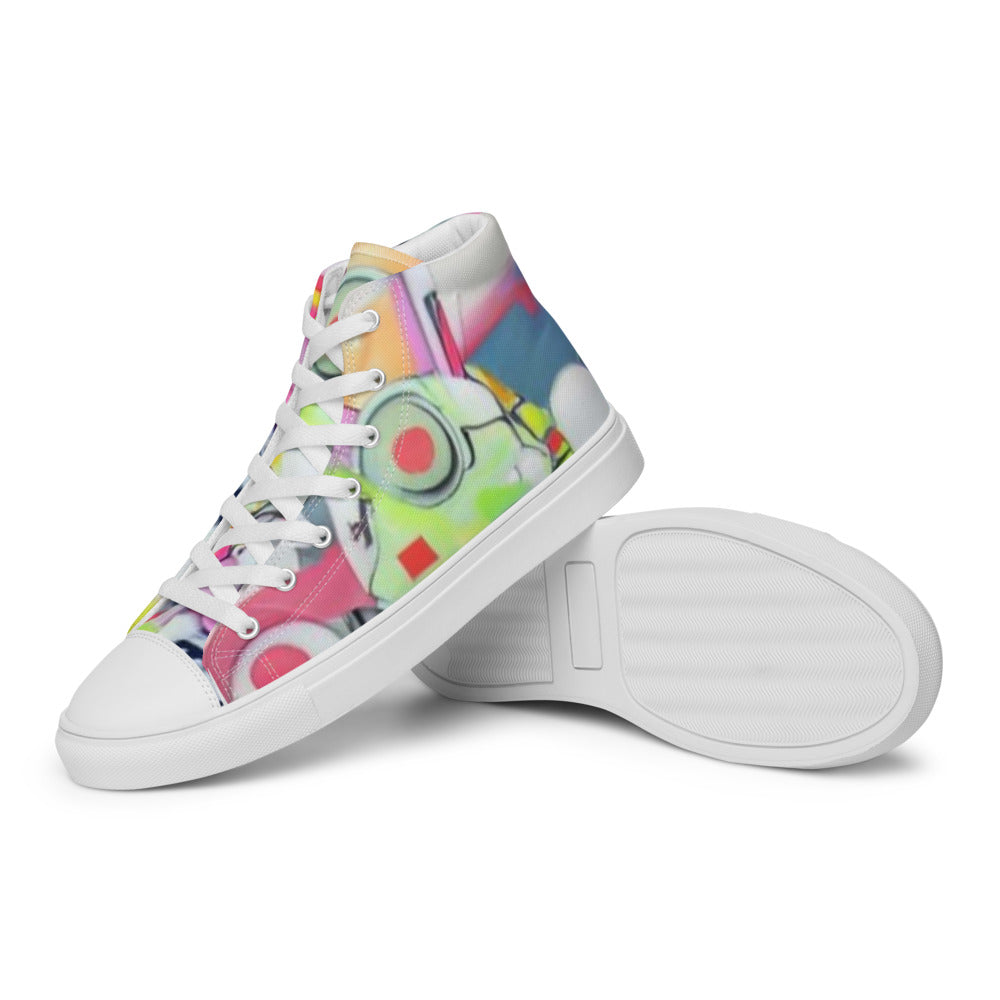 Women’s high top canvas shoes - Random the Ghost