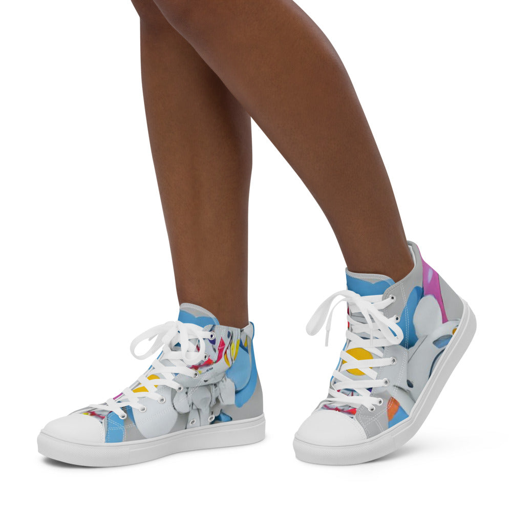 Women’s high top canvas shoes - Random the Ghost