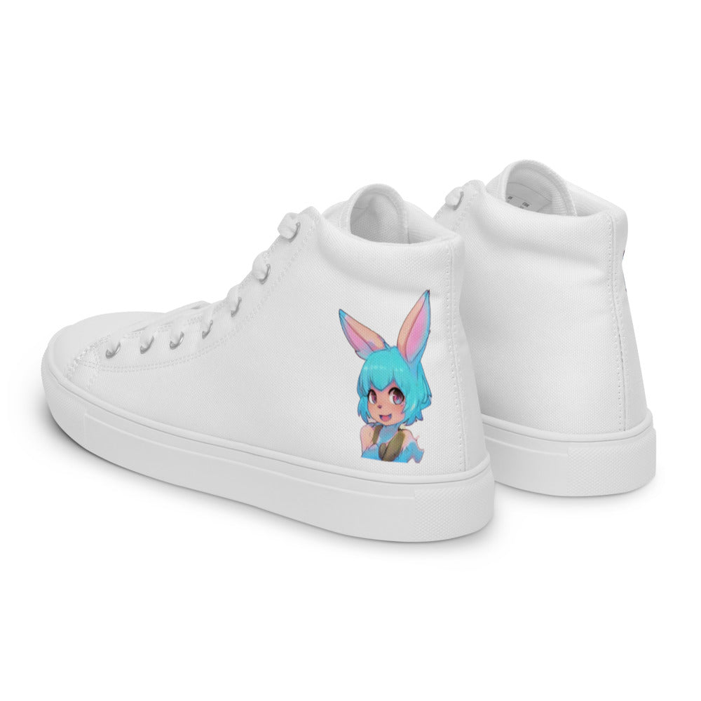 Women’s Mecha Pop Girl 197's high top canvas shoes - Random the Ghost