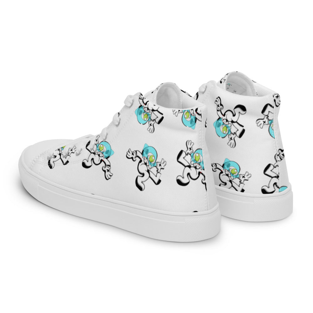 Women’s Gho$t Pop high top canvas shoes - Random the Ghost