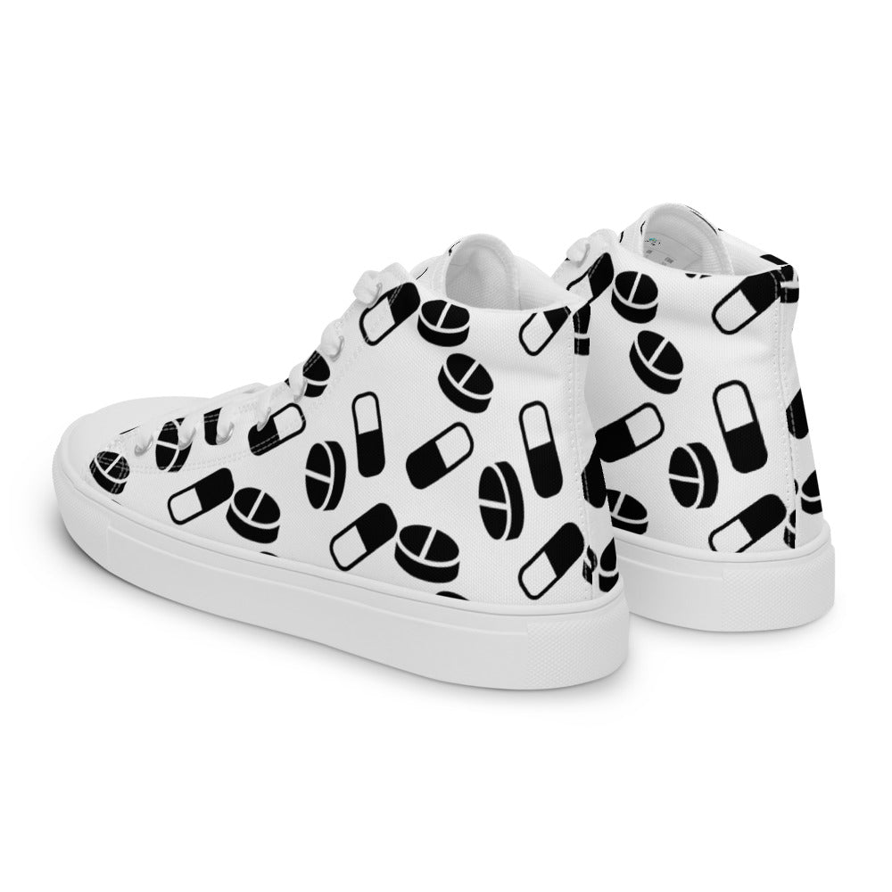 Women’s Extra Pills high top canvas shoes - Random the Ghost