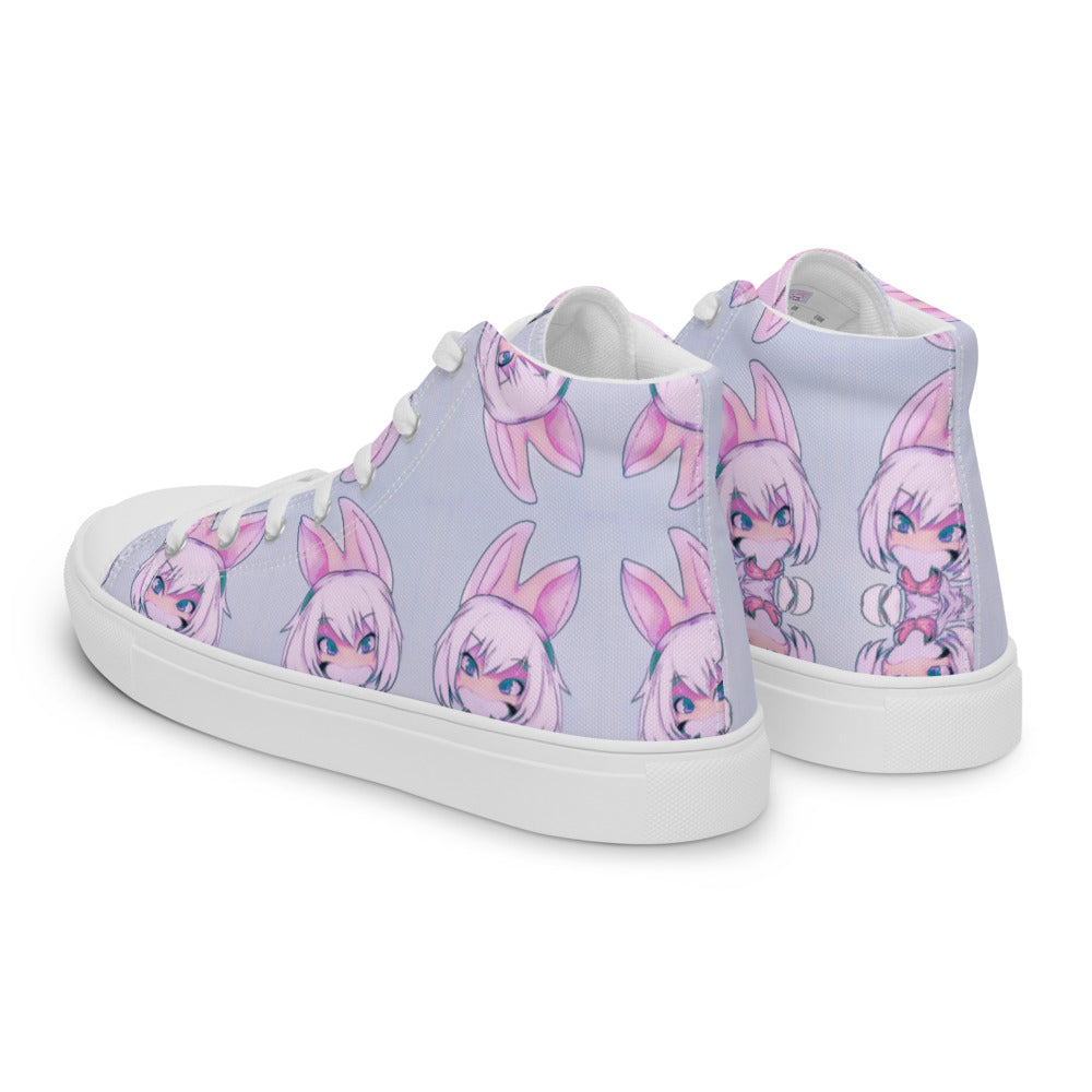 Women’s Mecha Pop Girl 208's high top canvas shoes - Random the Ghost