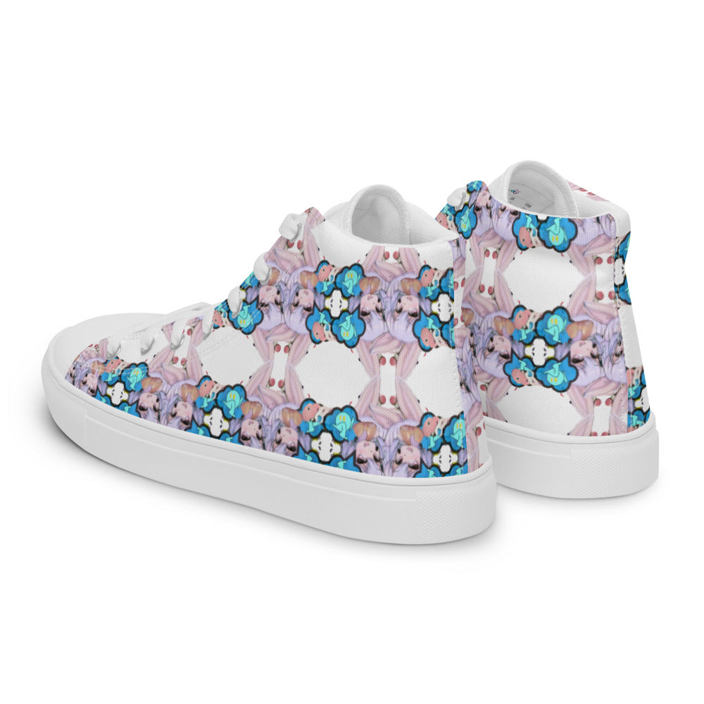 Women’s Inside Jokes high top canvas shoes - Random the Ghost