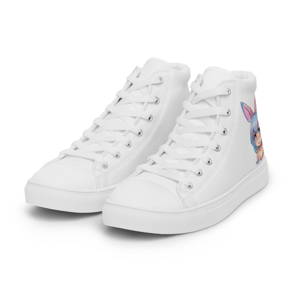 Women’s Mecha Pop Girl 198's high top canvas shoes - Random the Ghost