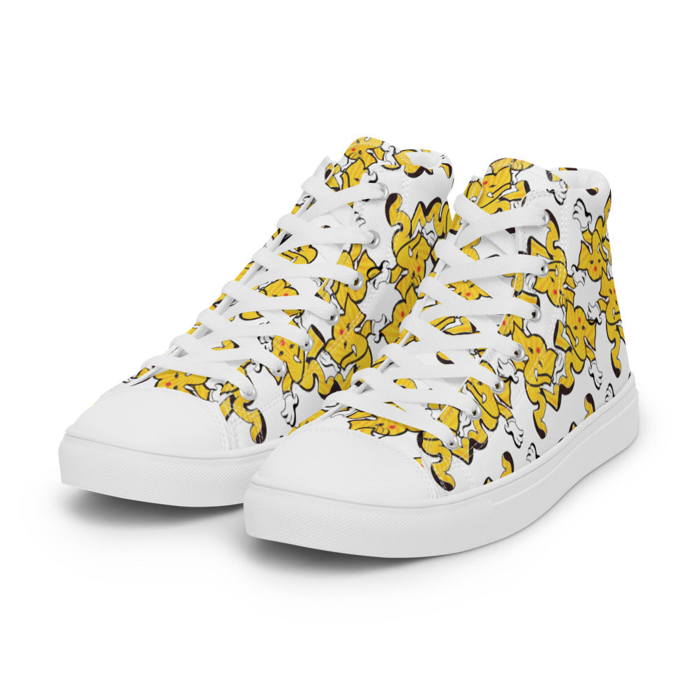 Women’s L$D Pop Blotter's high top canvas shoes - Random the Ghost