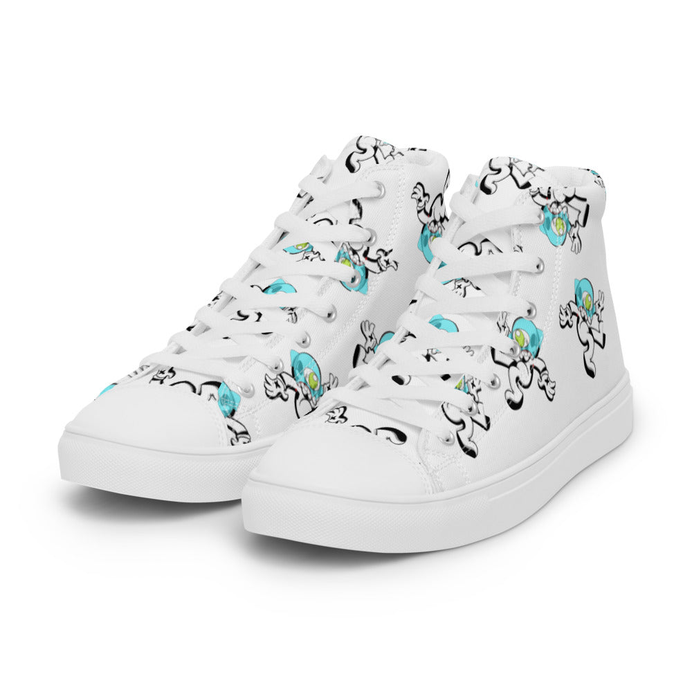 Women’s Gho$t Pop high top canvas shoes - Random the Ghost