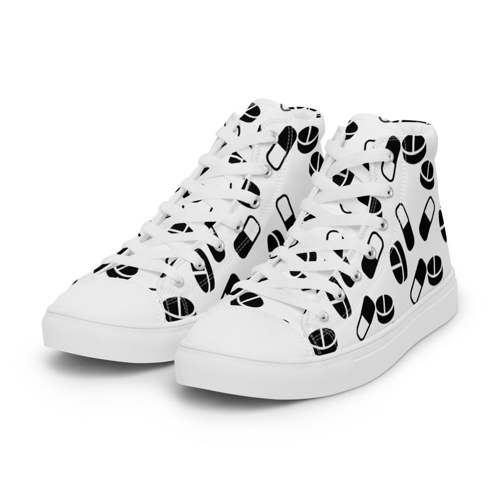 Women’s Extra Pills high top canvas shoes - Random the Ghost