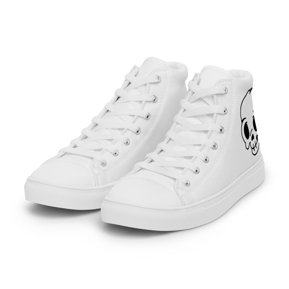 Women’s Skull high top canvas shoes - Random the Ghost