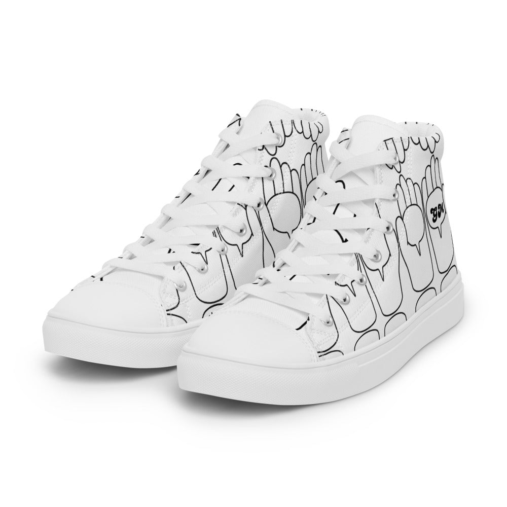 Women’s Good Morning's high top canvas shoes - Random the Ghost