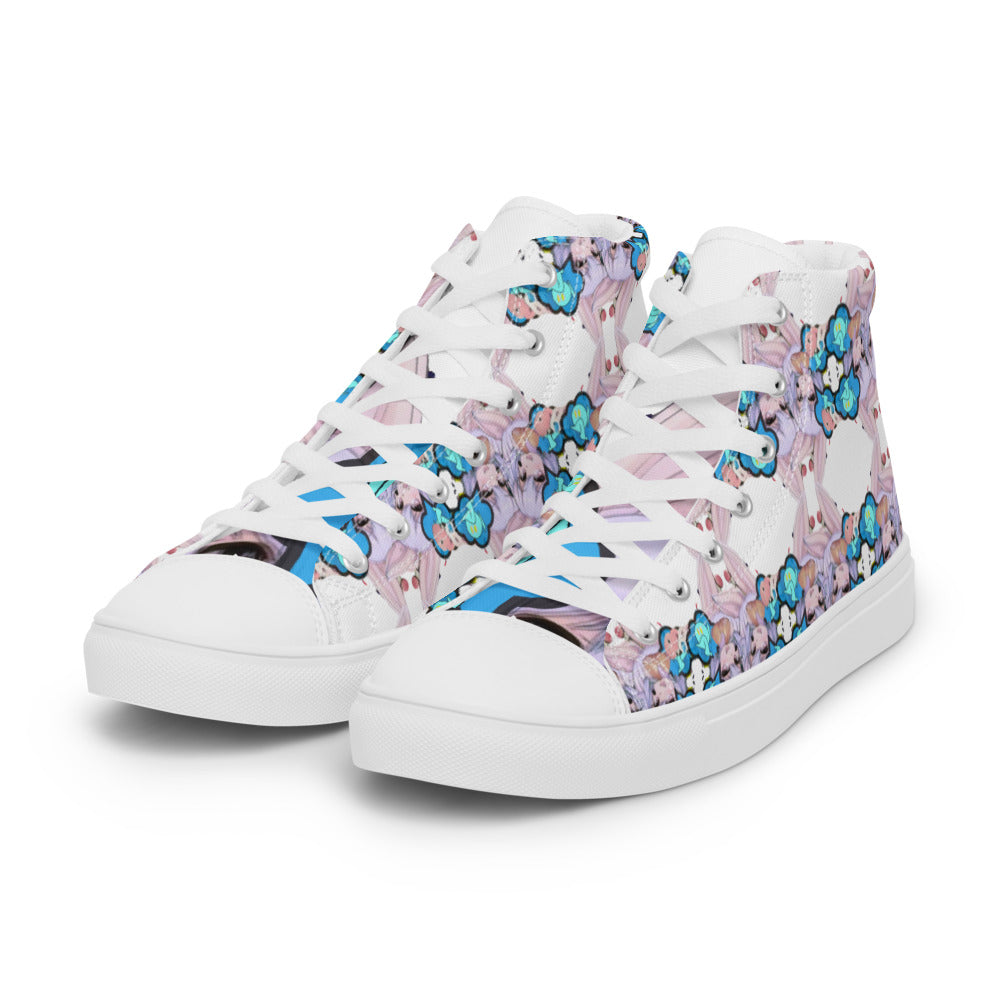 Women’s Inside Jokes high top canvas shoes - Random the Ghost