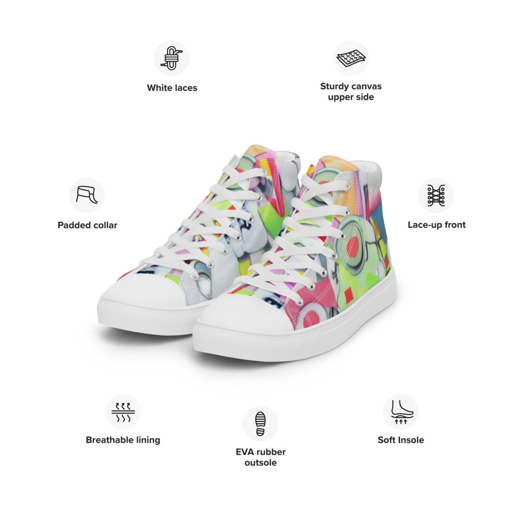 Women’s high top canvas shoes - Random the Ghost