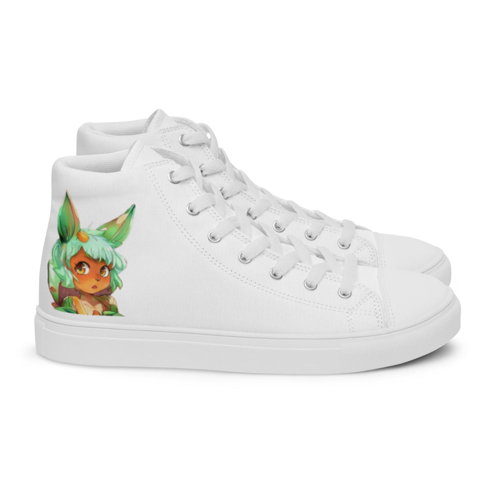 Women’s Mecha Pop Girl 202 high top canvas shoes - Random the Ghost