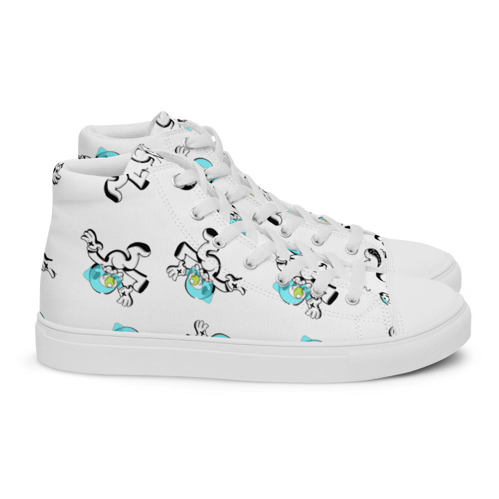 Women’s Gho$t Pop high top canvas shoes - Random the Ghost