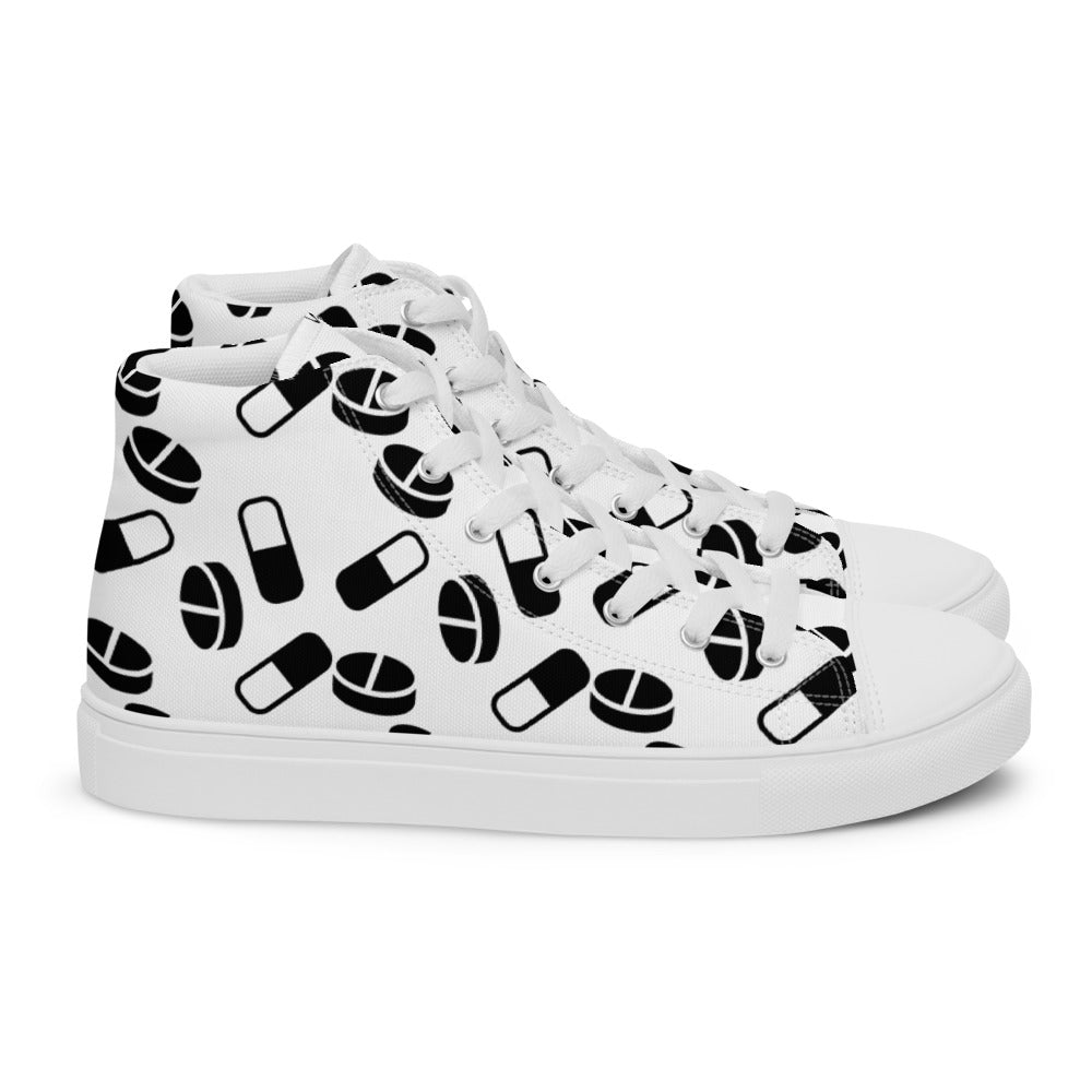 Women’s Extra Pills high top canvas shoes - Random the Ghost