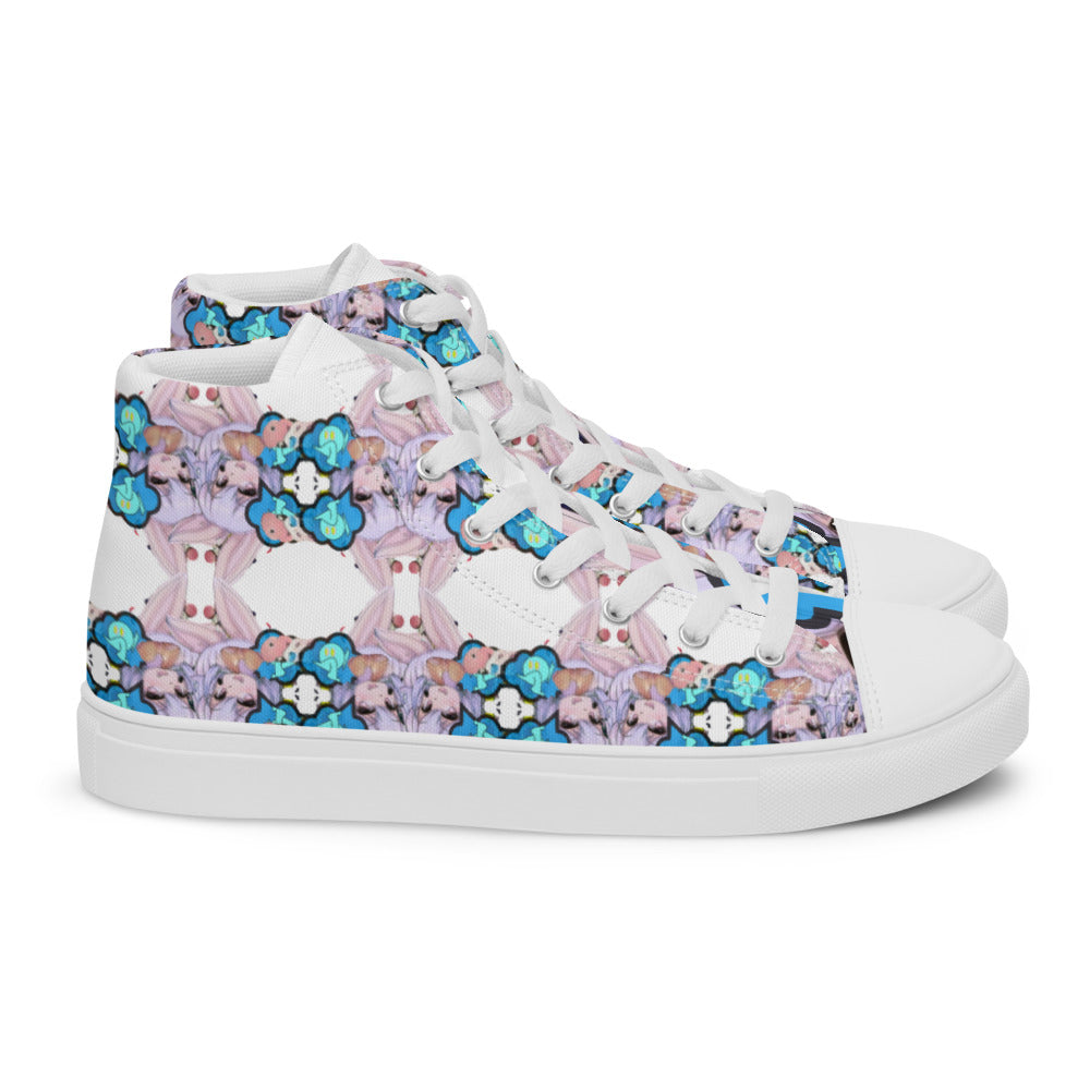 Women’s Inside Jokes high top canvas shoes - Random the Ghost