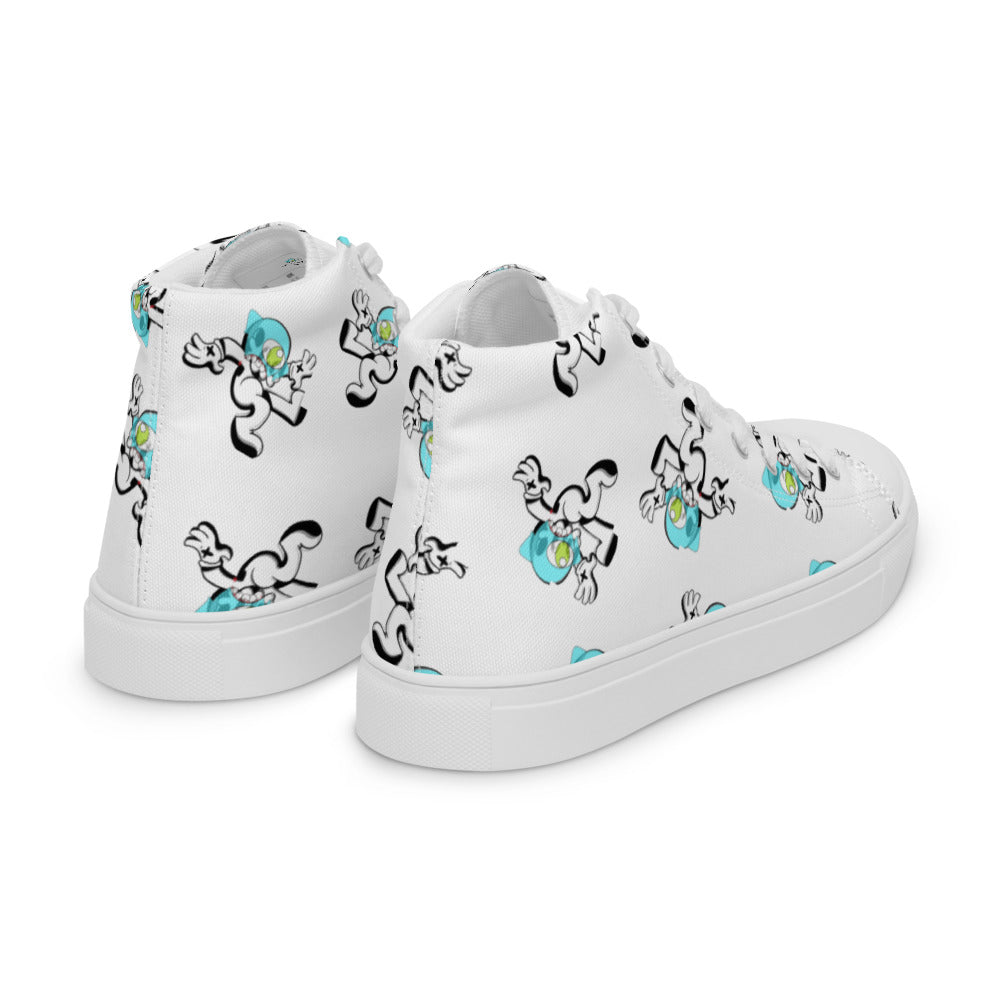 Women’s Gho$t Pop high top canvas shoes - Random the Ghost