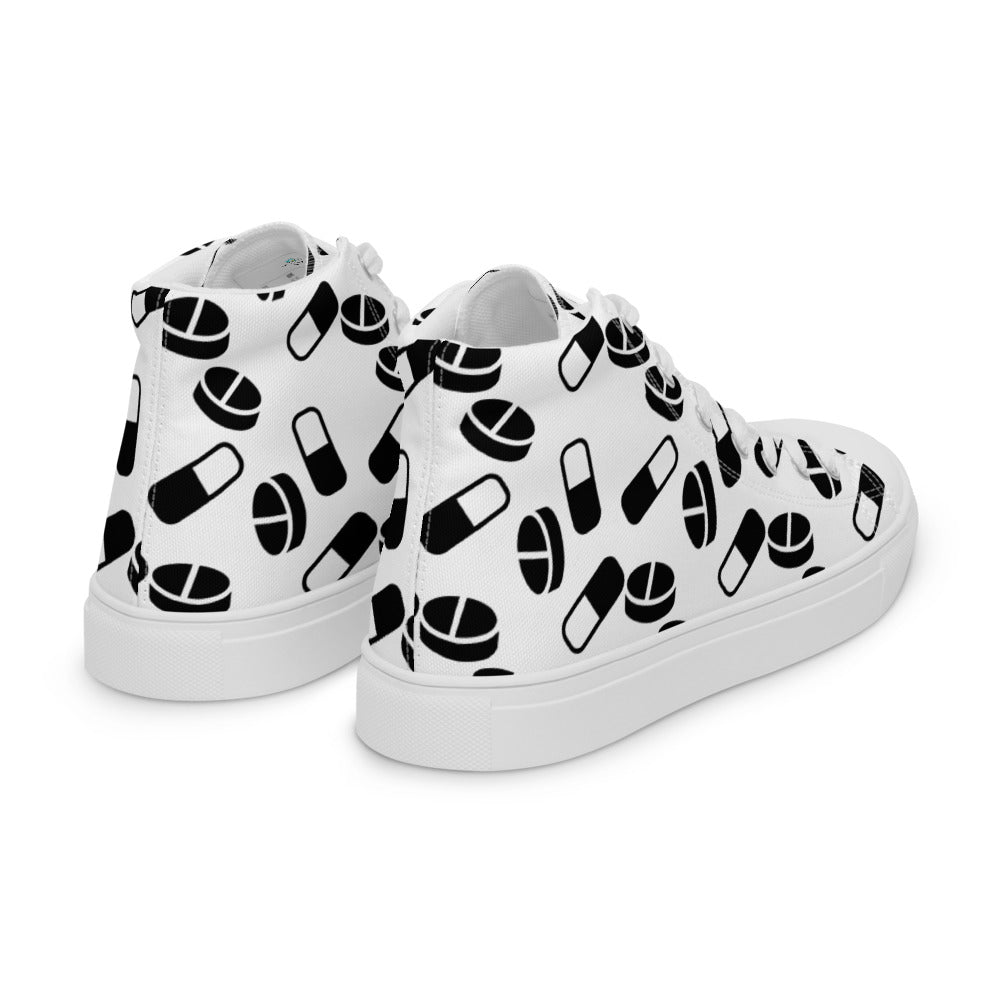 Women’s Extra Pills high top canvas shoes - Random the Ghost