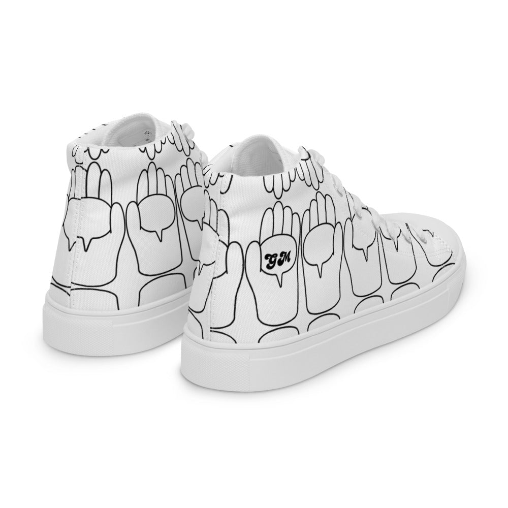 Women’s Good Morning's high top canvas shoes - Random the Ghost