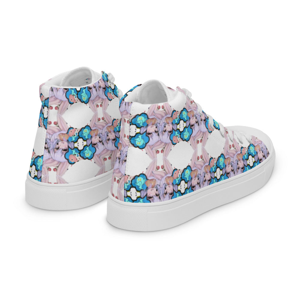 Women’s Inside Jokes high top canvas shoes - Random the Ghost