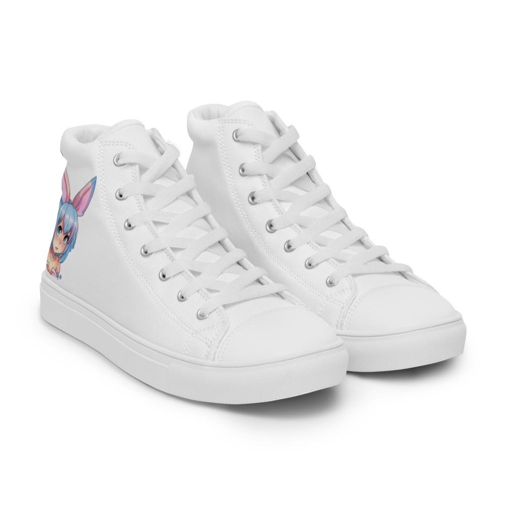 Women’s Mecha Pop Girl 198's high top canvas shoes - Random the Ghost