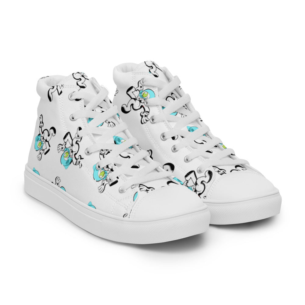 Women’s Gho$t Pop high top canvas shoes - Random the Ghost