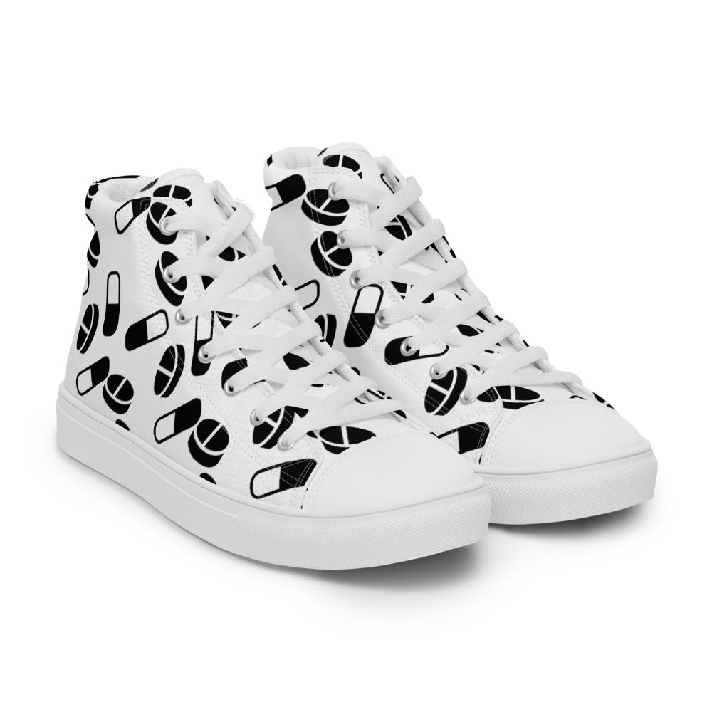 Women’s Extra Pills high top canvas shoes - Random the Ghost