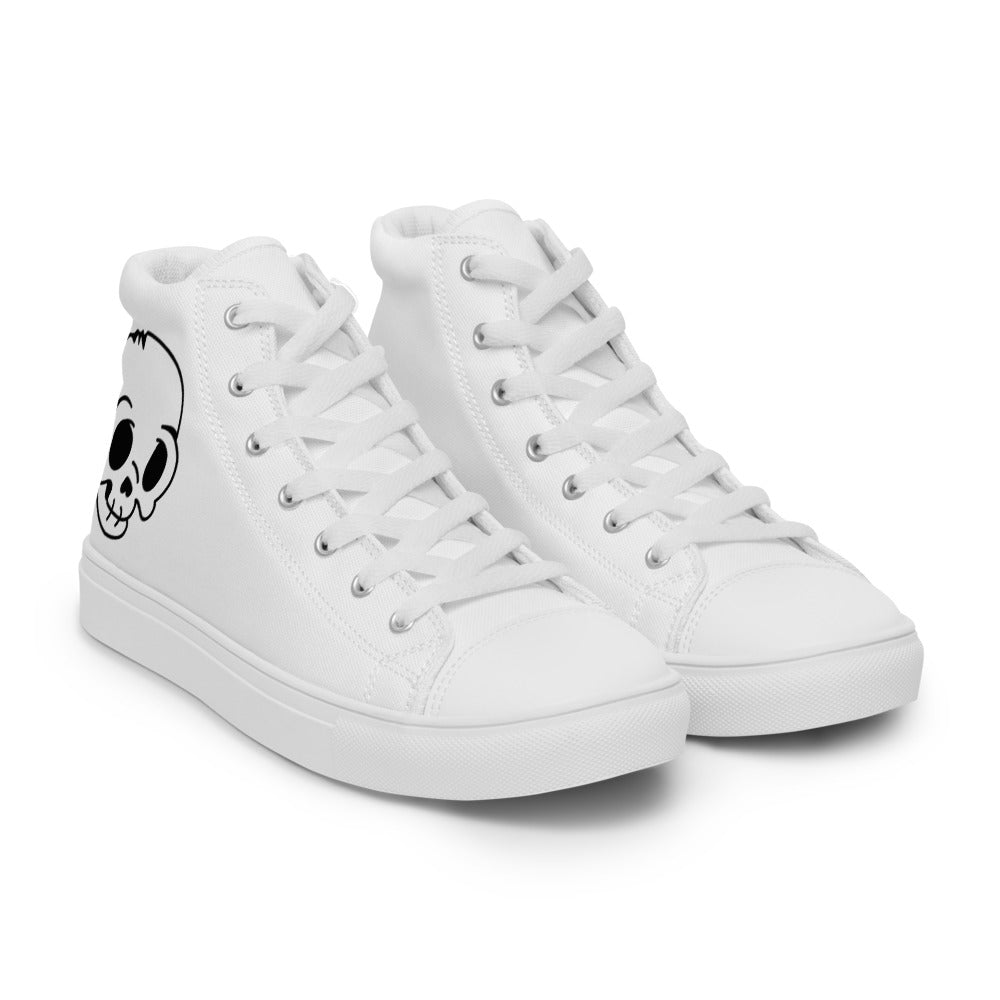 Women’s Skull high top canvas shoes - Random the Ghost