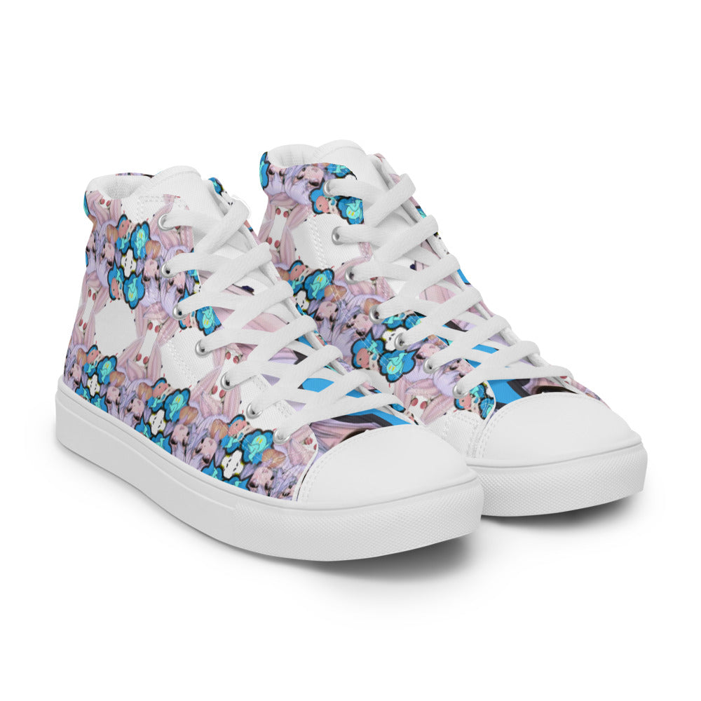 Women’s Inside Jokes high top canvas shoes - Random the Ghost