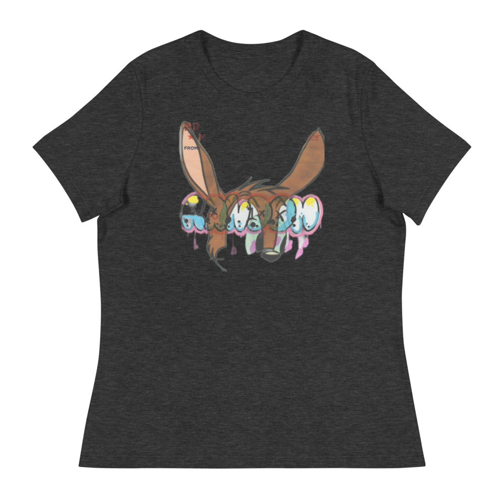 Women's Relaxed Rabbit Ears T-Shirt - Random the Ghost