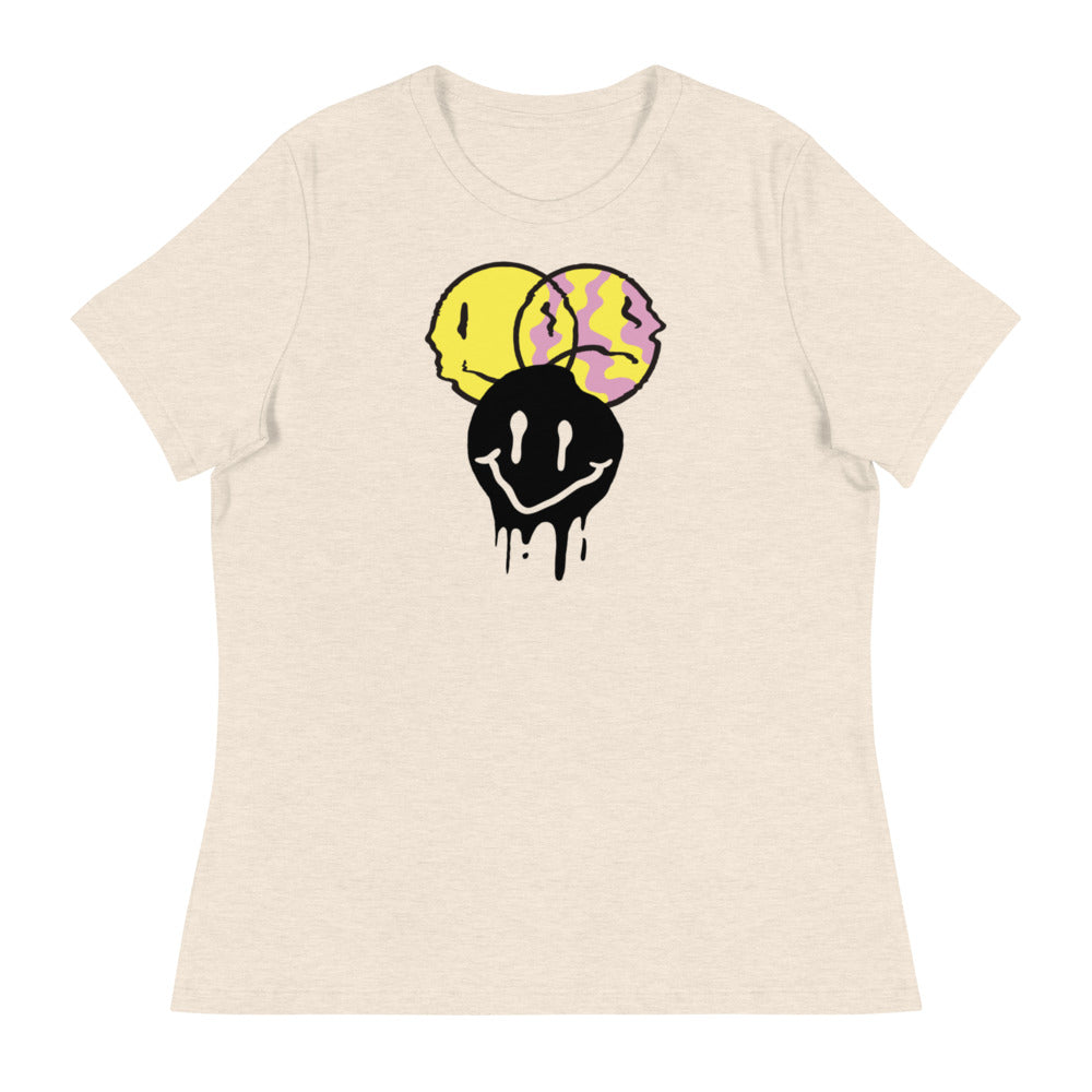 Women's Relaxed Happy T-Shirt - Random the Ghost