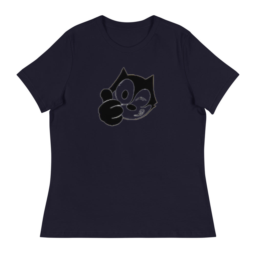 Women's Public Domain Cat T-Shirt - Random the Ghost