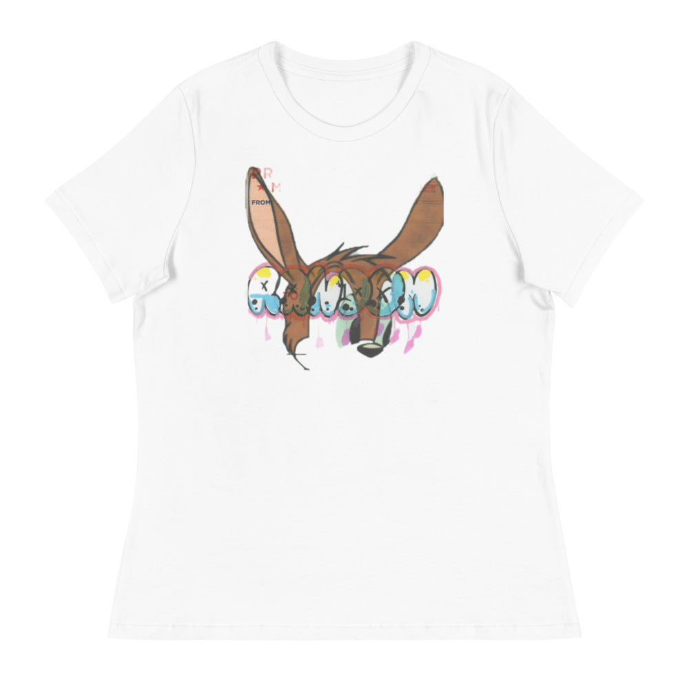 Women's Relaxed Rabbit Ears T-Shirt - Random the Ghost